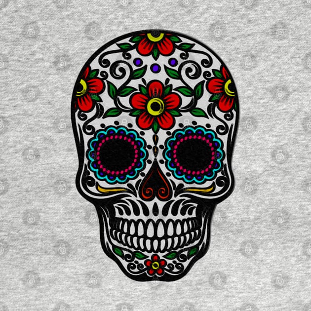 Floral Sugar Skull by theboonation8267